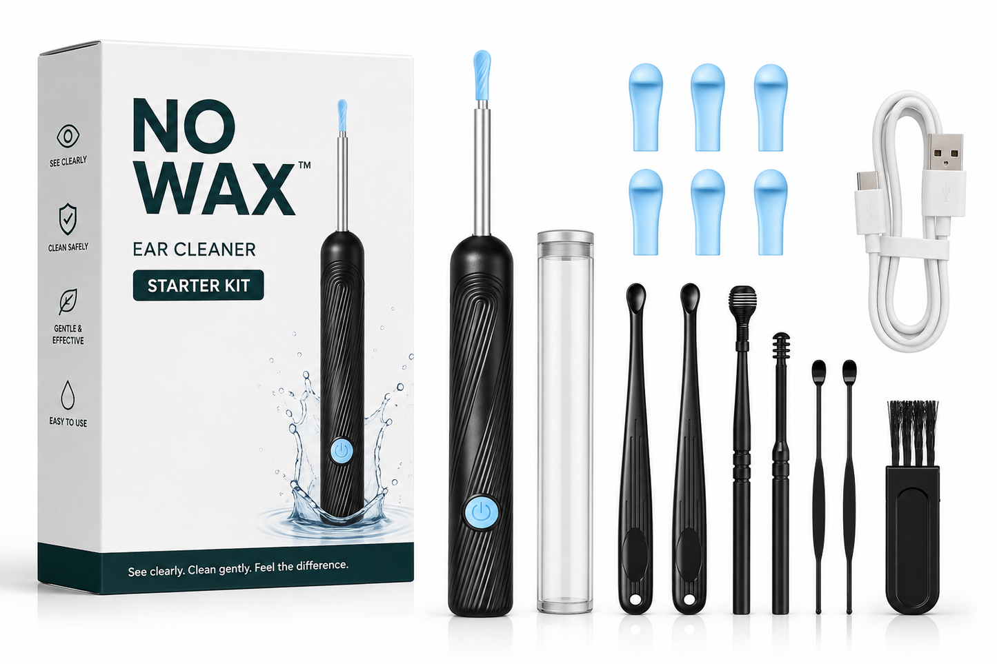 NoWax™ ear cleaning starter kit